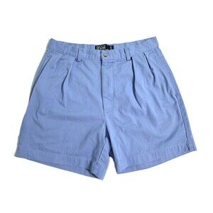 Polo Ralph Lauren Shorts Mens 33 Blue Andrew Short Pleated Chino Cotton Casual